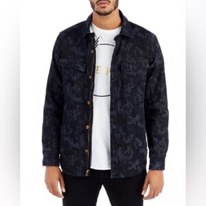 True Religion Camouflage Denim Jacket Sz M